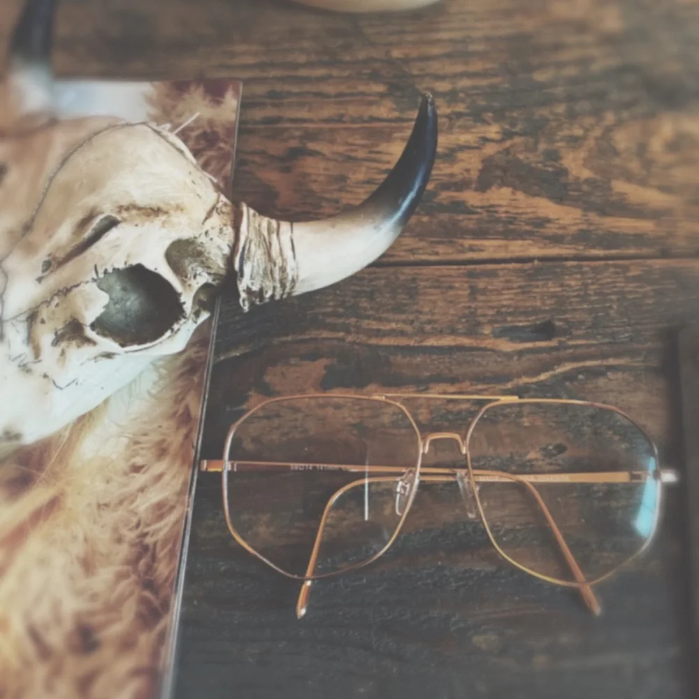 Gold Geometric Wire Glasses - Clear Lens Fashion Accessory NWOT